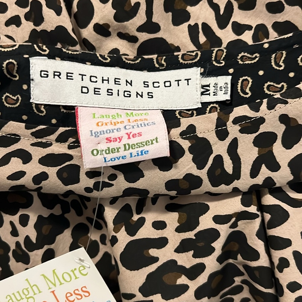 Gretchen Scott Designs leopard print dress. Size M. - Picture 4 of 5